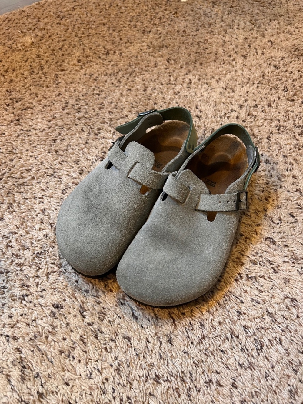 Birkenstock Tokio Suede Leather Pure Sage 38/7-7.5